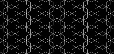 Vektörsüz kübik altıgen deseni. Soyut geometrik düşük polimetrik arkaplan. Şık fraktal doku. EPS 10