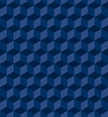 Kusursuz üç boyutlu kübik desen. Soyut geometrik düşük polimetrik arkaplan. Biçimli fraktal doku.