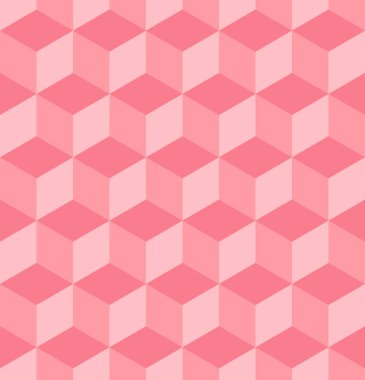 Kusursuz üç boyutlu kübik desen. Soyut geometrik düşük polimetrik arkaplan. Biçimli fraktal doku.