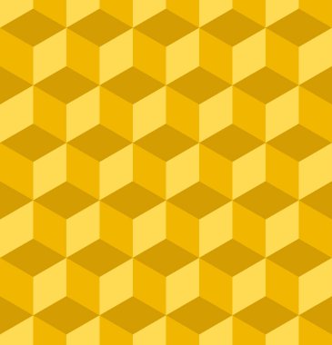 Kusursuz üç boyutlu kübik desen. Soyut geometrik düşük polimetrik arkaplan. Biçimli fraktal doku.