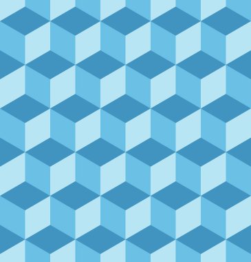 Kusursuz üç boyutlu kübik desen. Soyut geometrik düşük polimetrik arkaplan. Biçimli fraktal doku.