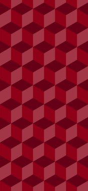 Kusursuz üç boyutlu kübik desen. Soyut geometrik düşük polimetrik arkaplan. Biçimli fraktal doku.