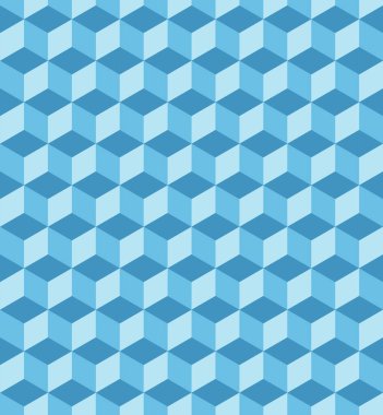 Kusursuz üç boyutlu kübik desen. Soyut geometrik düşük polimetrik arkaplan. Biçimli fraktal doku.