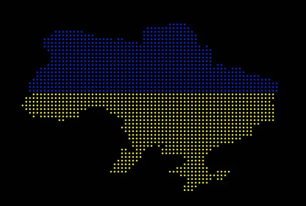 Складена Мапа України Плоский Дизайн Векторна Ілюстрація — стоковий вектор