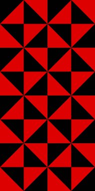 Üçgenli, geometrik, pürüzsüz desen. Modern operasyon sanatının soyut geçmişi. Vektör illüstrasyonu.