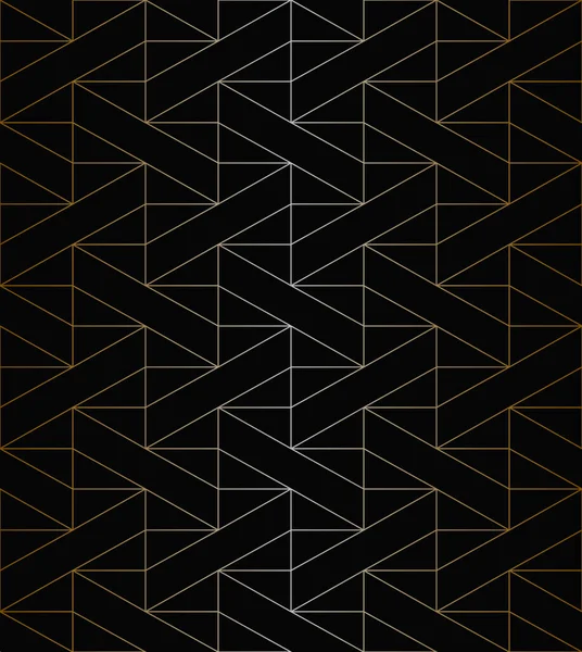 Elegantní Geometrický Bezešvý Vzor Stylová Trojúhelníková Struktura Mřížky Vektorová Ilustrace — Stockový vektor