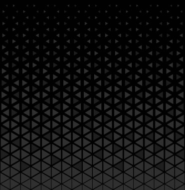 Yarı ton üçgen desen. Soyut geometrik gradyan arkaplan. Vektör illüstrasyonu.