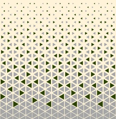 Yarı ton üçgen desen. Soyut geometrik gradyan arkaplan. Vektör illüstrasyonu.