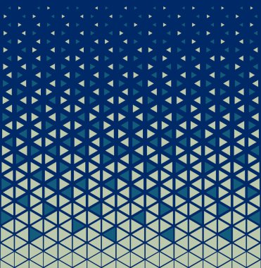 Yarı ton üçgen desen. Soyut geometrik gradyan arkaplan. Vektör illüstrasyonu.