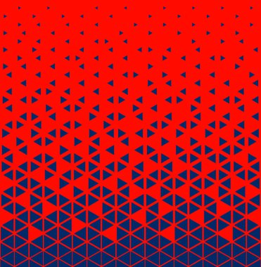 Yarı ton üçgen desen. Soyut geometrik gradyan arkaplan. Vektör illüstrasyonu.