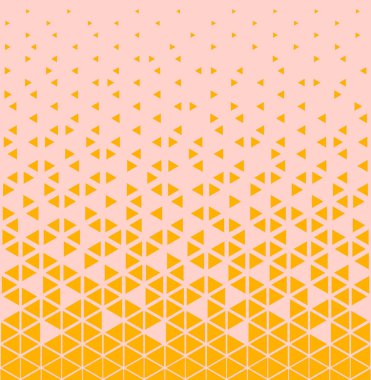 Yarı ton üçgen desen. Soyut geometrik gradyan arkaplan. Vektör illüstrasyonu.