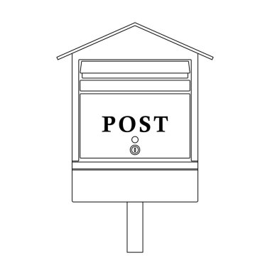 İzole edilmiş Beyaz Arkaplan Üzerine Posta Kutusu Özeti Simgesi ResmiComment