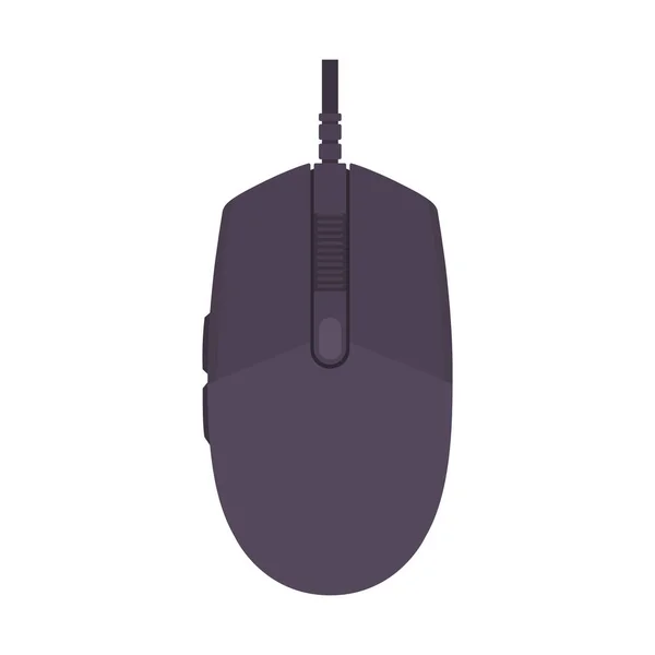 Gaming Mouse Flat Illustration Vyčistit Prvek Návrhu Ikon Izolovaném Bílém — Stockový vektor