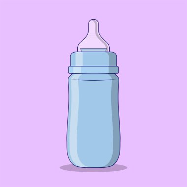 Bebek Sütü Şişe Vektörü İllüstrasyonu Tasarım Elemanı Tasarım Sanatı, Klip Sanatı, Web, İniş Sayfası, Çıkartma, Banner. Düz Çizgi Film Biçimi