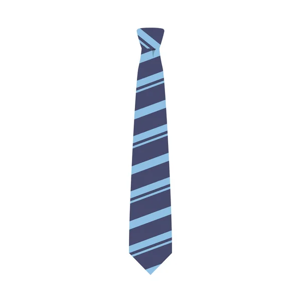 Krawatte Mit Stripped Lines Flache Illustration Clean Icon Design Element — Stockvektor