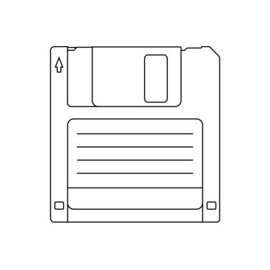 Disket Özeti Beyaz Arkaplanda Simge ResmiComment