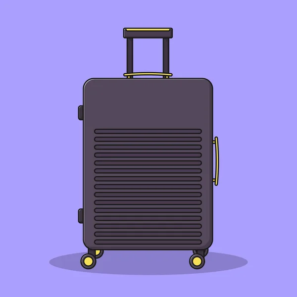 Suitcase Vector Icon Illustration Outline Design Element Clip Art Web — Stock Vector
