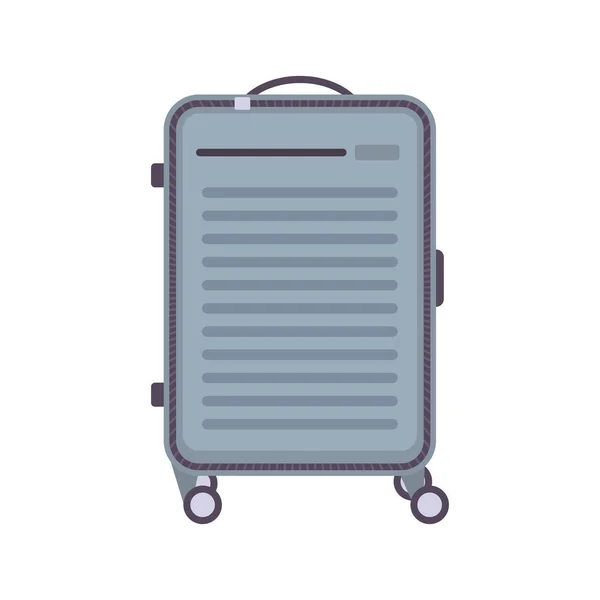 Suitcase Flat Illustration Clean Icon Design Element Isolated White Background — Stock Vector