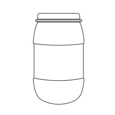 Su Depolama Fıçısı Ana Hattı Beyaz Arkaplanda Simge Resimleri