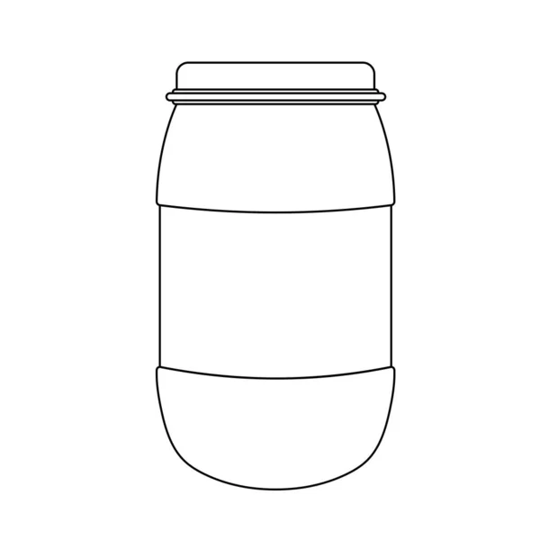 Water Storage Barrel Outline Icon Illustratie Witte Achtergrond — Stockvector