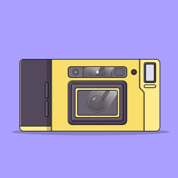 Camera Vector Icon Illustration Outline Design Element Clip Art Web — стоковий вектор