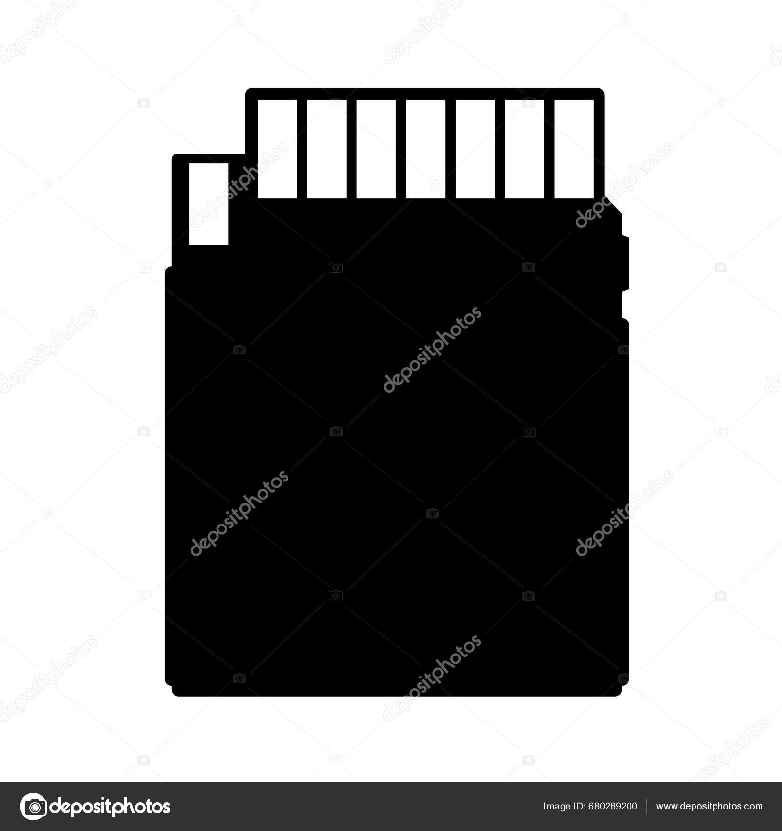 Card Silhouette Black White Icon Design Elements Isolated White Background Stock Vector By 9218