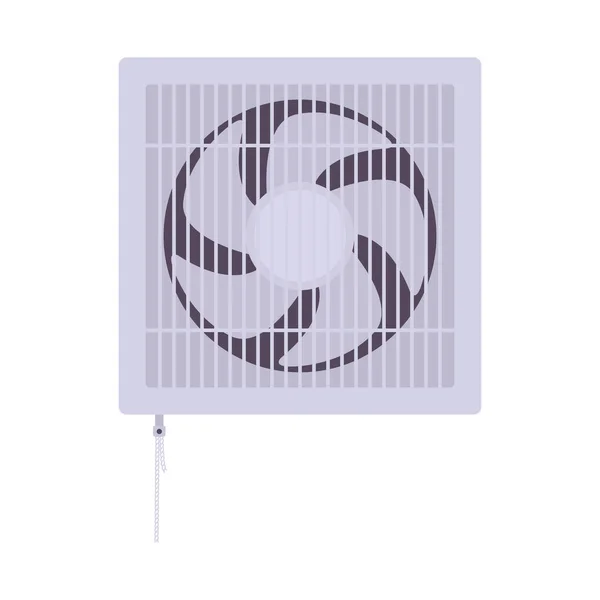 Ventilador Pared Ilustración Plana Elemento Diseño Icono Limpio Sobre Fondo Vector De Stock