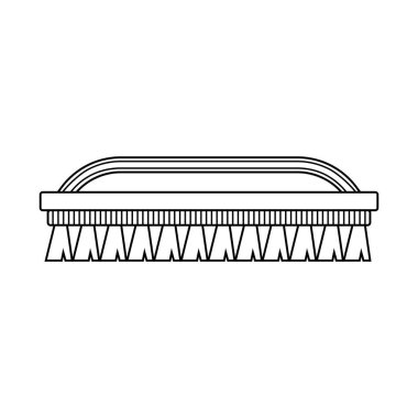 Beyaz Arkaplanda Temizlik Fırçası Görünümü