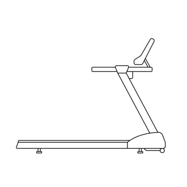 Koşu bandı Ana Hattı Beyaz Arkaplan Simgesi Resimleri