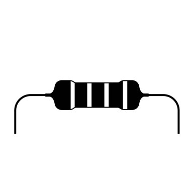 Siluet 'e karşı koy. İzole edilmiş Beyaz Arkaplanda Siyah ve Beyaz Simge Tasarım Elementleri