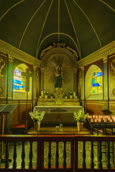 Chapelle Notre Dame Callot Carantec Brittany Fransa Daki Sunak Sarı — Stok fotoğraf