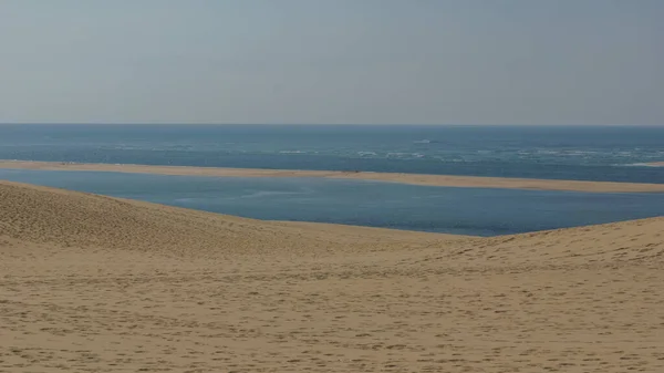 Atlantic Sea Sand Dune Dune Pilat Arcachon Nouvelle Aquitaine France — 스톡 사진