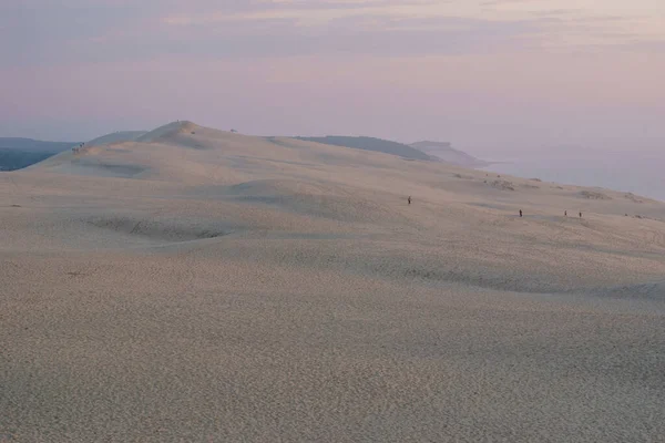 Dune Sable Pilat Grande Dune Europe Crépuscule Arcachon Nouvelle Aquitaine — Photo