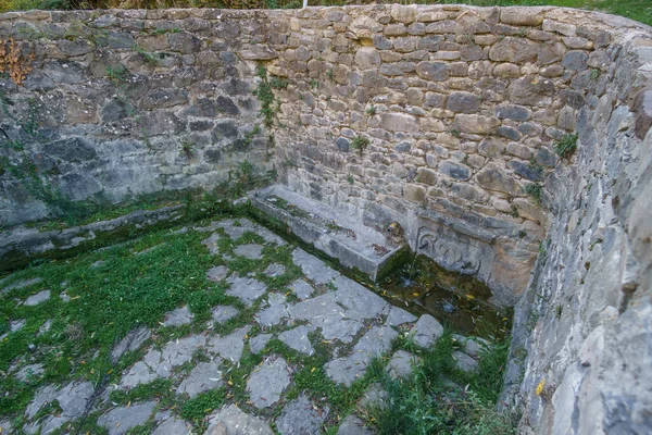 Antigua Fuente Agua Del Pueblo Janovas Los Pirineos Aragón Huesca — Foto de Stock
