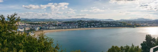 Urgull Hill Den Panorama Manzarası Spanya Nın Bask Bölgesi Biscay — Stok fotoğraf