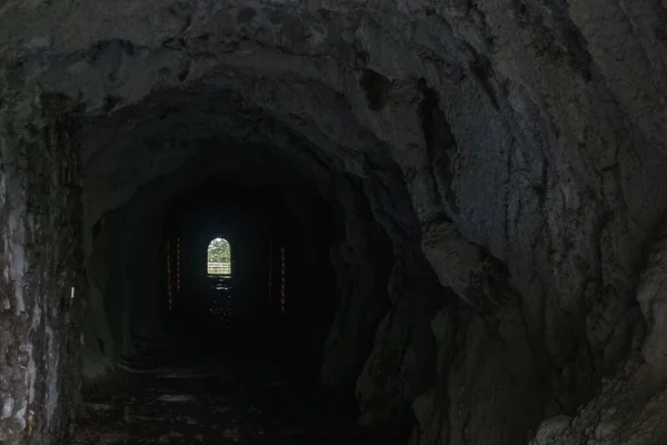 Тунель Пішоходів Горах Піренеїв Країна Басків Іспанія — стокове фото