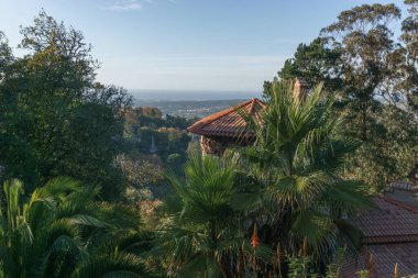 Sonbahar zamanı bir Villa Sassetti 'de Sintra, Lizbon, Portekiz