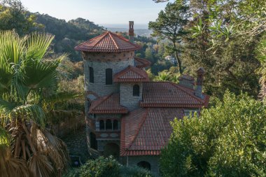 Sonbahar zamanı bir Villa Sassetti 'de Sintra, Lizbon, Portekiz