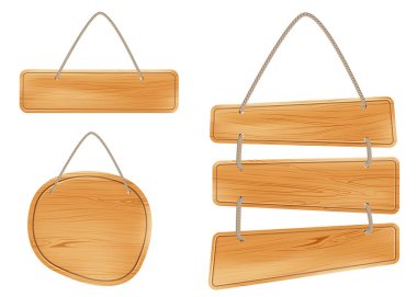 Tahta levhalar beyaz arkaplanda izole edildi.