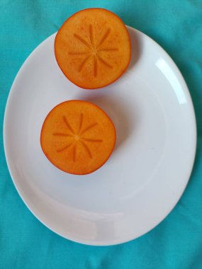 Lezzetli hurmanın yakın görüntüsü 