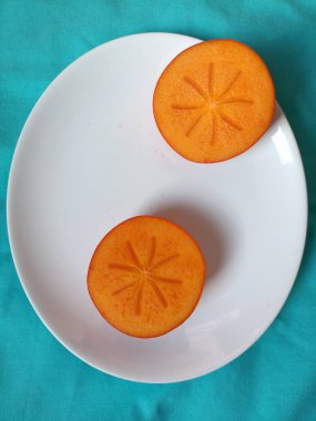 Lezzetli hurmanın yakın görüntüsü 