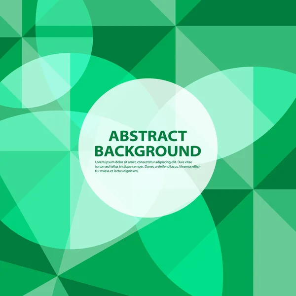 Abstract Background Circle Green Color Vector Illustratio — Stock Vector