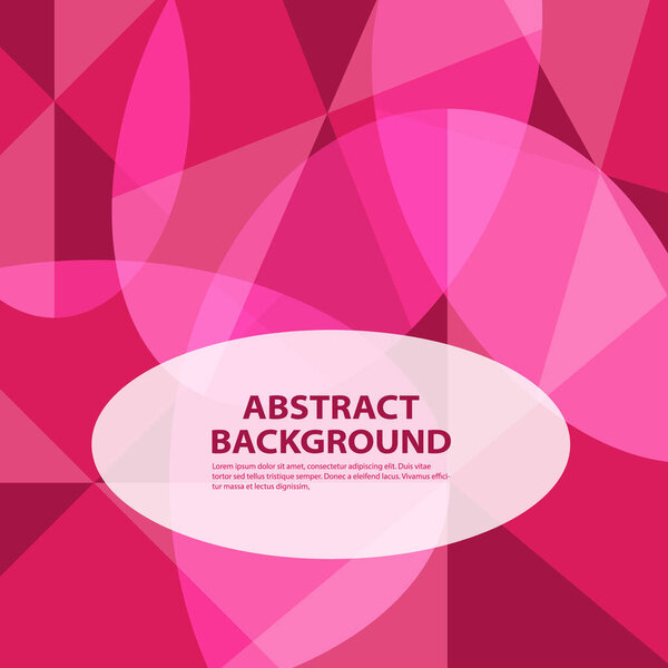 Abstract Background Oval Dark Pink Color. Vector illustration