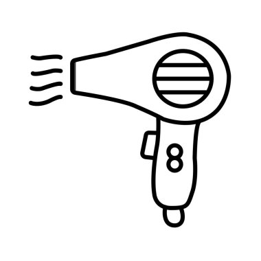 Saç kurutma makinesi taslak simgesi biçimi