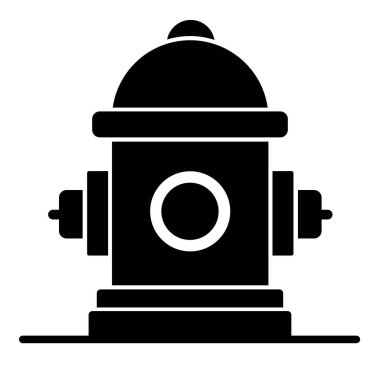 itfaiye musluğu pictogram biçimi siyah renk