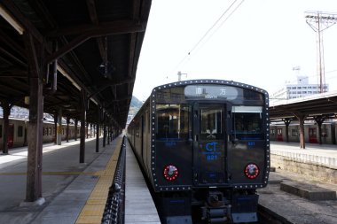 Kitakyushu, Japonya - 8 Aralık 2022: Mojiko İstasyonu, Kitakyushu, Japonya