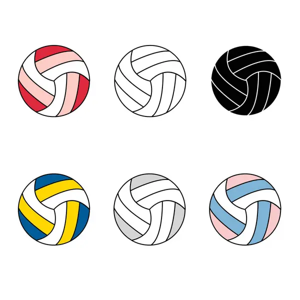 Voleybol ana hatları simgeleri ayarlandı