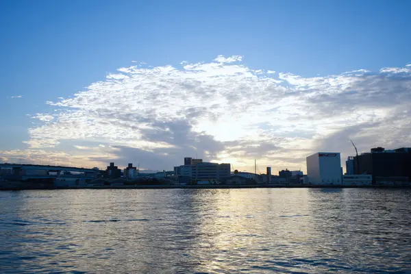 View of Fukuoka city around Hakata Port Tower in Fukuoka, Japan