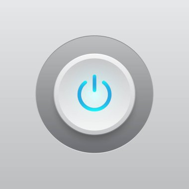 Başlangıç ve Güç Modern Düğme ve LED Işık