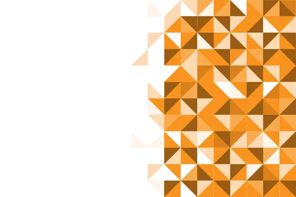 Soyut Geometrik Arkaplan Üçgeni şekli. beyaz arkaplanda turuncu renk
